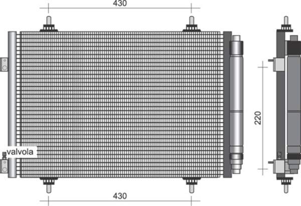 Magneti Marelli Airco condensor 350203377000