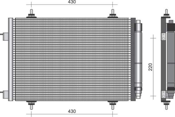 Magneti Marelli Airco condensor 350203380000