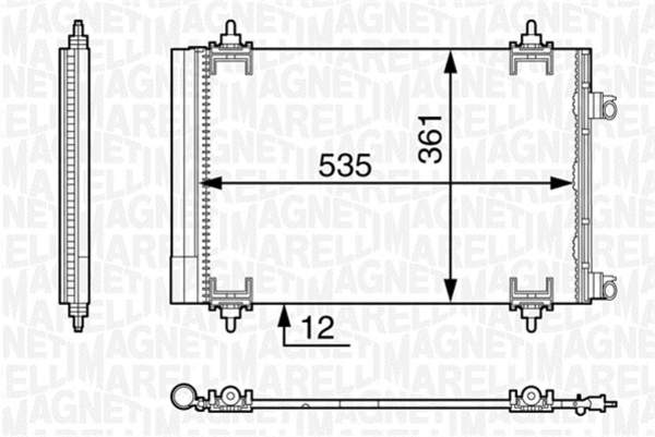 Magneti Marelli Airco condensor 350203603000