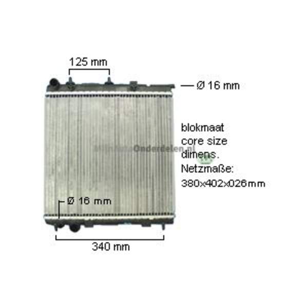 Bodermann RADIATEUR 1.4i 8V automaat 55kw +/- AC 2002001