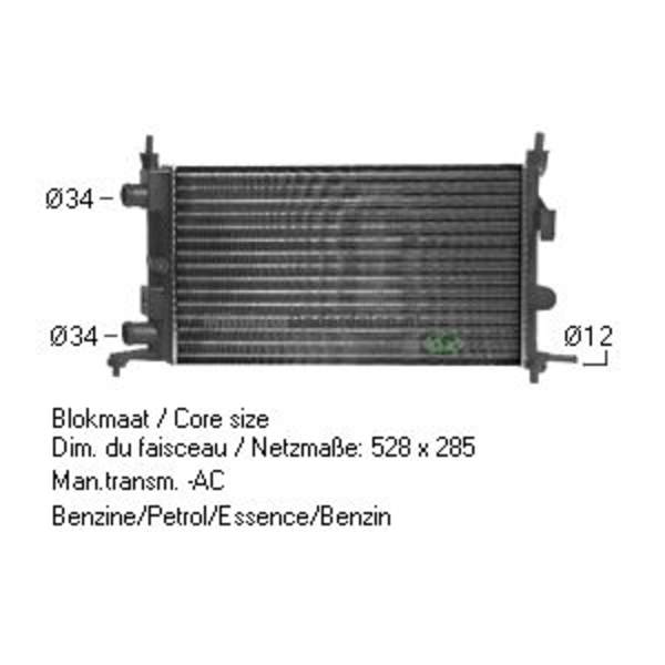 Bodermann RADIAT.1.0i 12V 11/96- / 1.2i 16V 3/98- 6438003