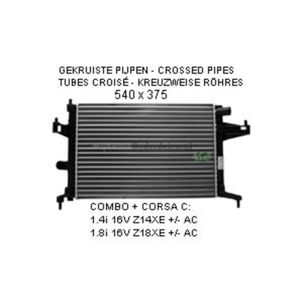 Bodermann RADIATEUR 1.4i 16V/1.8i 16V +/- AC 6441001