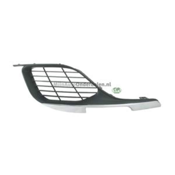 Bodermann ZIJGRILLE BOVEN in voorbumper zwart/chroom (links) 6805362