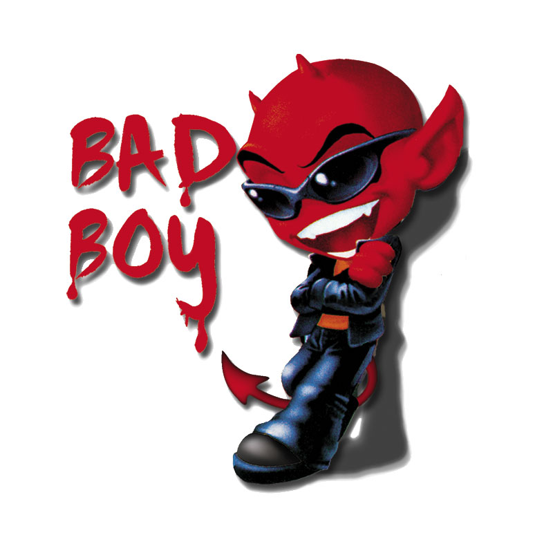 Mijnautoonderdelen Diabolic Sticker Bad Boy 12x11cm AV 102002