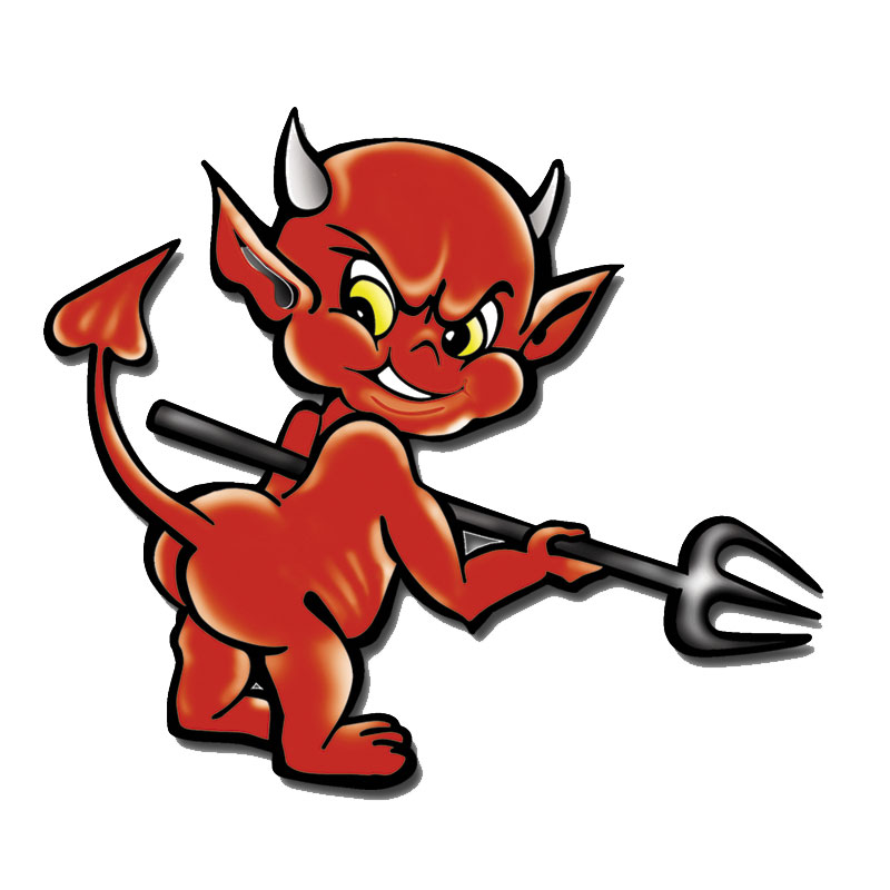 Mijnautoonderdelen Diabolic Sticker Funny Devil 1x 11x AV 102006