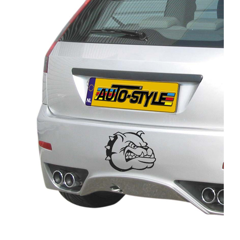 Mijnautoonderdelen Auto Tattoo Bulldog Head black 16x1 AV 102085