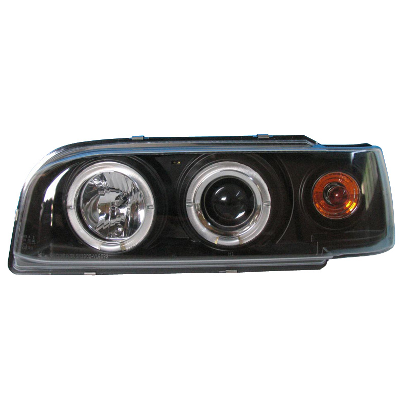 Mijnautoonderdelen Set Koplampen passend voor Volvo 850 1992-1997 - Zwart - incl. Angel-Eyes DL VOK01J