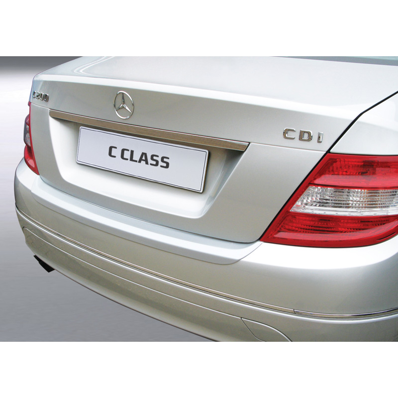RGM ABS Achterbumper beschermlijst passend voor Mercedes C-Klasse W204 Sedan 2007-2011 Zilver GR RBP287S