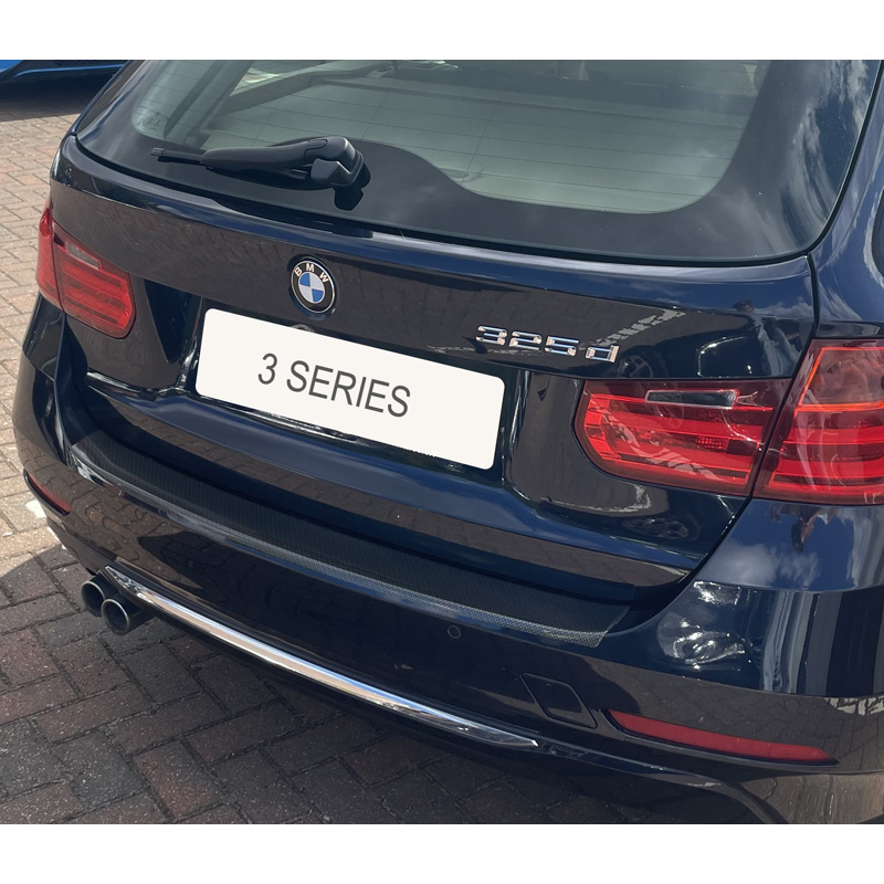 RGM ABS Achterbumper beschermlijst passend voor BMW F31 Estate/Touring 2012-2018 (excl. M) Carbon Look GR RBP582C