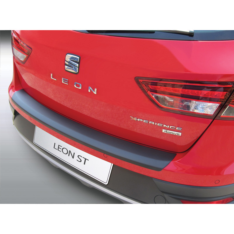 RGM ABS Achterbumper beschermlijst passend voor Seat Leon (5F) ST S/SE/FR/X-Perience/Cupra 2013-2016 Zwart GR RBP702
