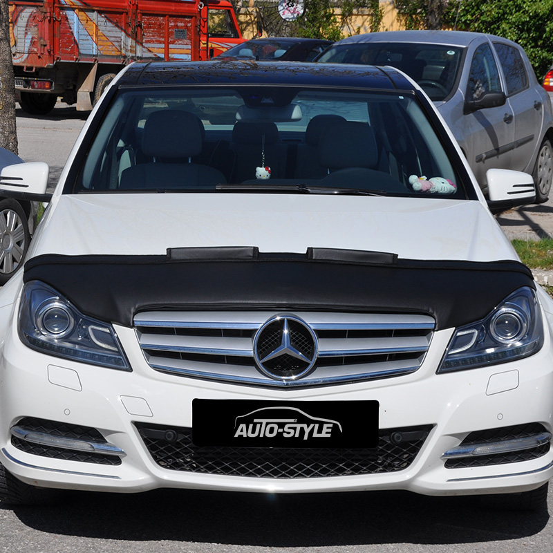 Mijnautoonderdelen Motorkapsteenslaghoes passend voor Mercedes C-Klasse W204 2012- zwart PB 901686
