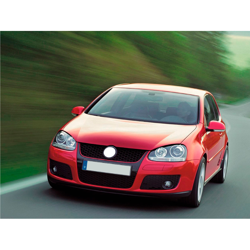 Blanco AutoStyle Voorbumper passend voor Volkswagen Golf V 2003-2008 & Jetta 2005-2010 'GTi-Look' incl. Grills & Mistlampen (PP) RS VWB01