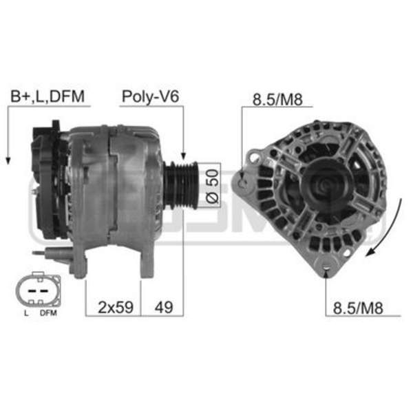 Alternator/Dynamo Huismerk 210138A