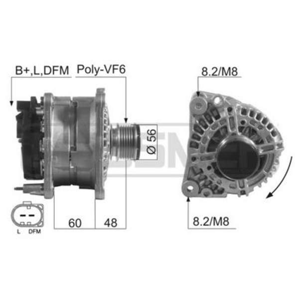 Alternator/Dynamo Huismerk 210231A