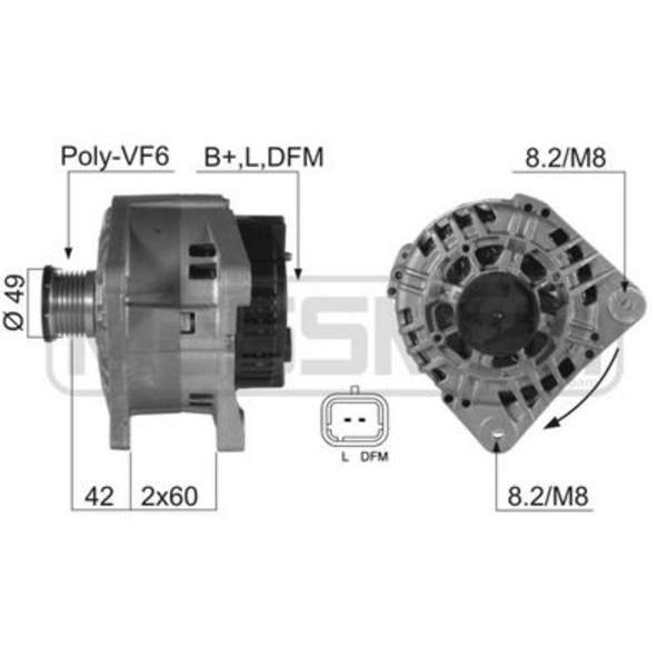 Alternator/Dynamo Huismerk 210353A