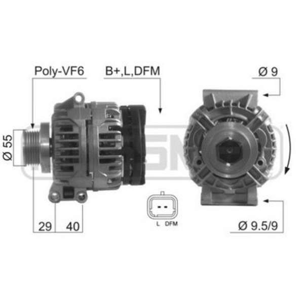 Alternator/Dynamo Huismerk 210397A