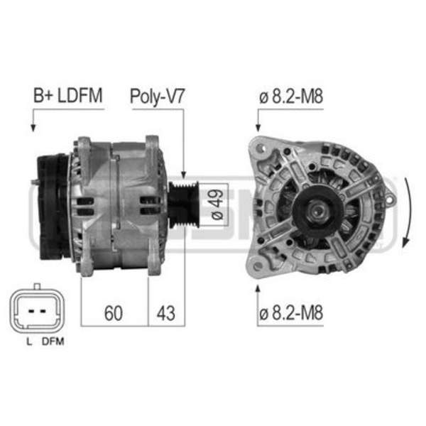 Alternator/Dynamo Huismerk 210719A