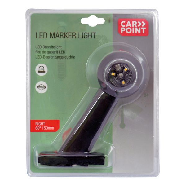 Carpoint Carpoint LED Breedtelicht Rechts 60° Rood/Wit 150mm 0414027