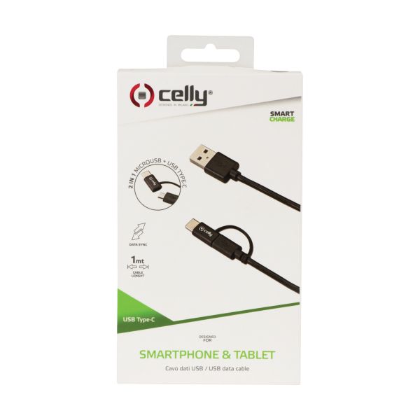 Celly Celly Kabel Micro USB-C Adapter 1 meter 0517531