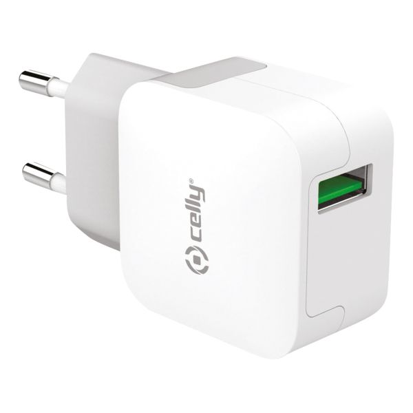 Celly Celly Thuislader 1 USB 2.4A Wit 0517550