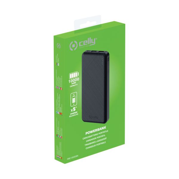 Celly Celly Powerbank Energy 10.000 mAh Zwart 0517602