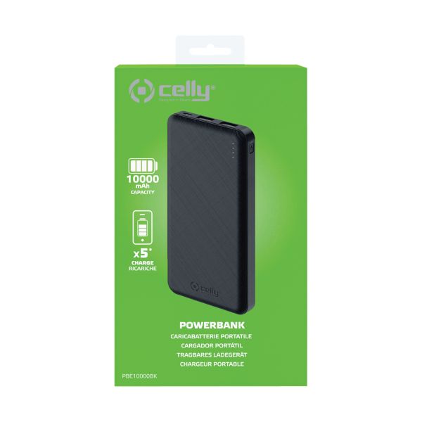 Celly Celly Powerbank Energy 10.000 mAh Zwart 0517602