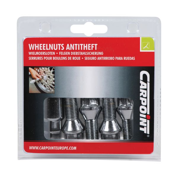 Carpoint Carpoint Wiel Slotbouten Set M14x1,5x26mm Type G Conisch 0520507