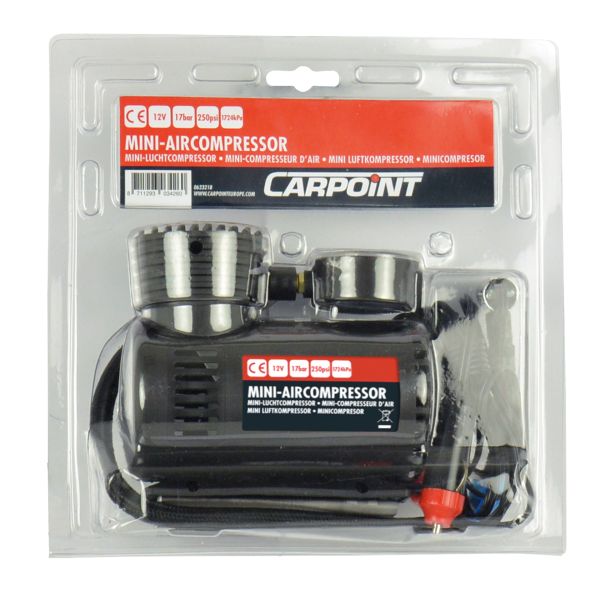 Carpoint Mini-Bandenpomp/luchtcompressor 0623218