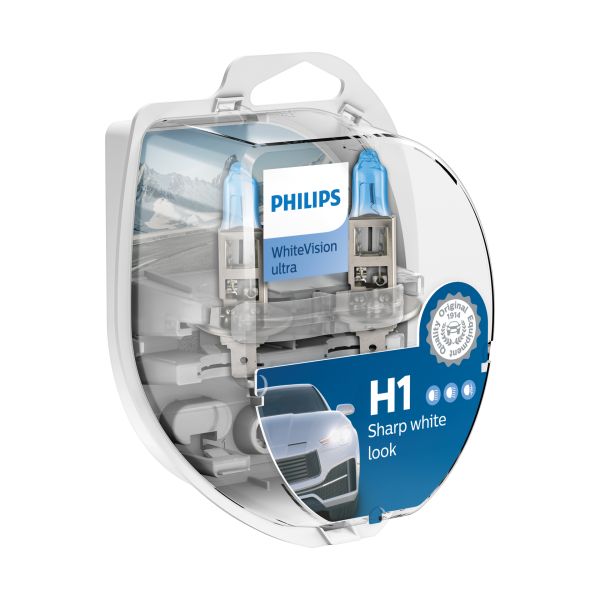 Philips Philips 12258WVUSM White Vision Ultra H1 2 stuks 0730280