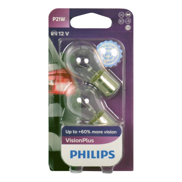 Philips Philips 12498VPB2 P21W VisionPlus 5W blister 0730526