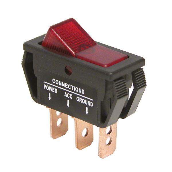 Carpoint Schakelaar On/Off 12V 20A rood 0810682