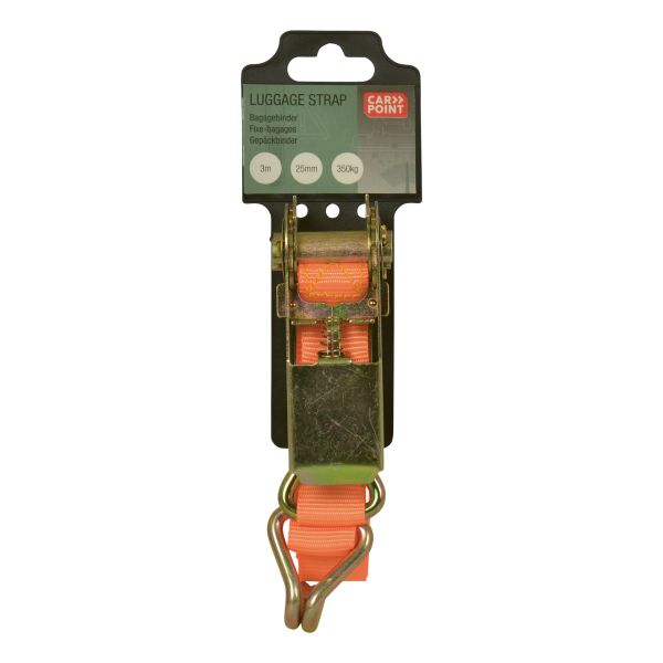 Carpoint Carpoint Spanband met Ratel en Haken 3 Meter 0928030