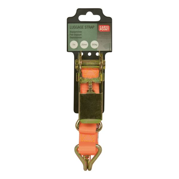 Carpoint Carpoint Ratel Spanband en Haken 7 Meter 0928032