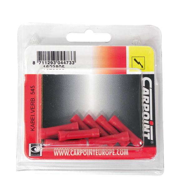 Carpoint Carpoint Stootverbinder 545 Rood Ø 4.1mm 10 Stuks 1623805