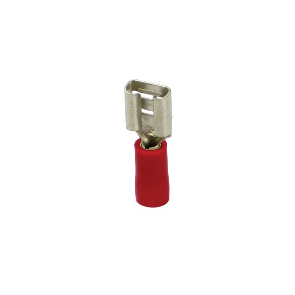 Carpoint Carpoint Vlakstekerhuls 541 Rood 6.3x0.8mm 10 Stuks 1623809