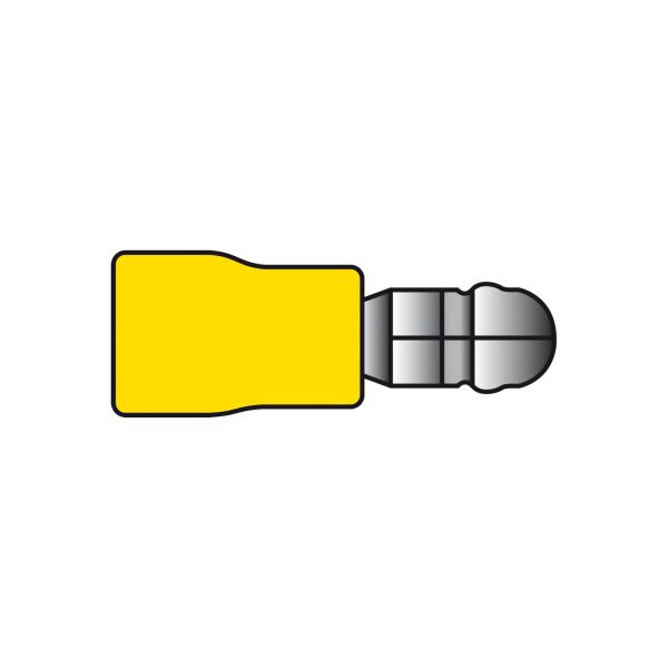 Carpoint Carpoint Rondstekker 850 Geel Ø 5.0mm 10 Stuks 1623834