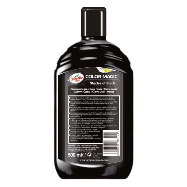 Turtle Wax Turtle Wax 52708 Color Magic Jet Black Wax 500ml 1830846