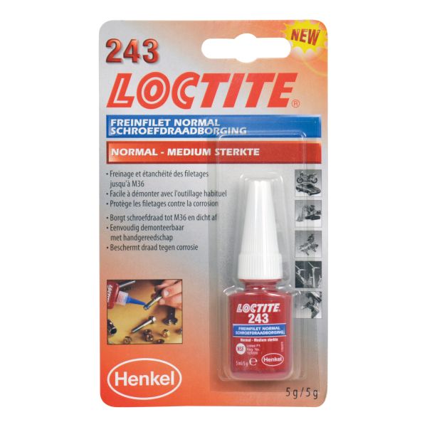 Loctite Loctite 1370535 Borgmiddel medium (blauw) 5ml 1831701