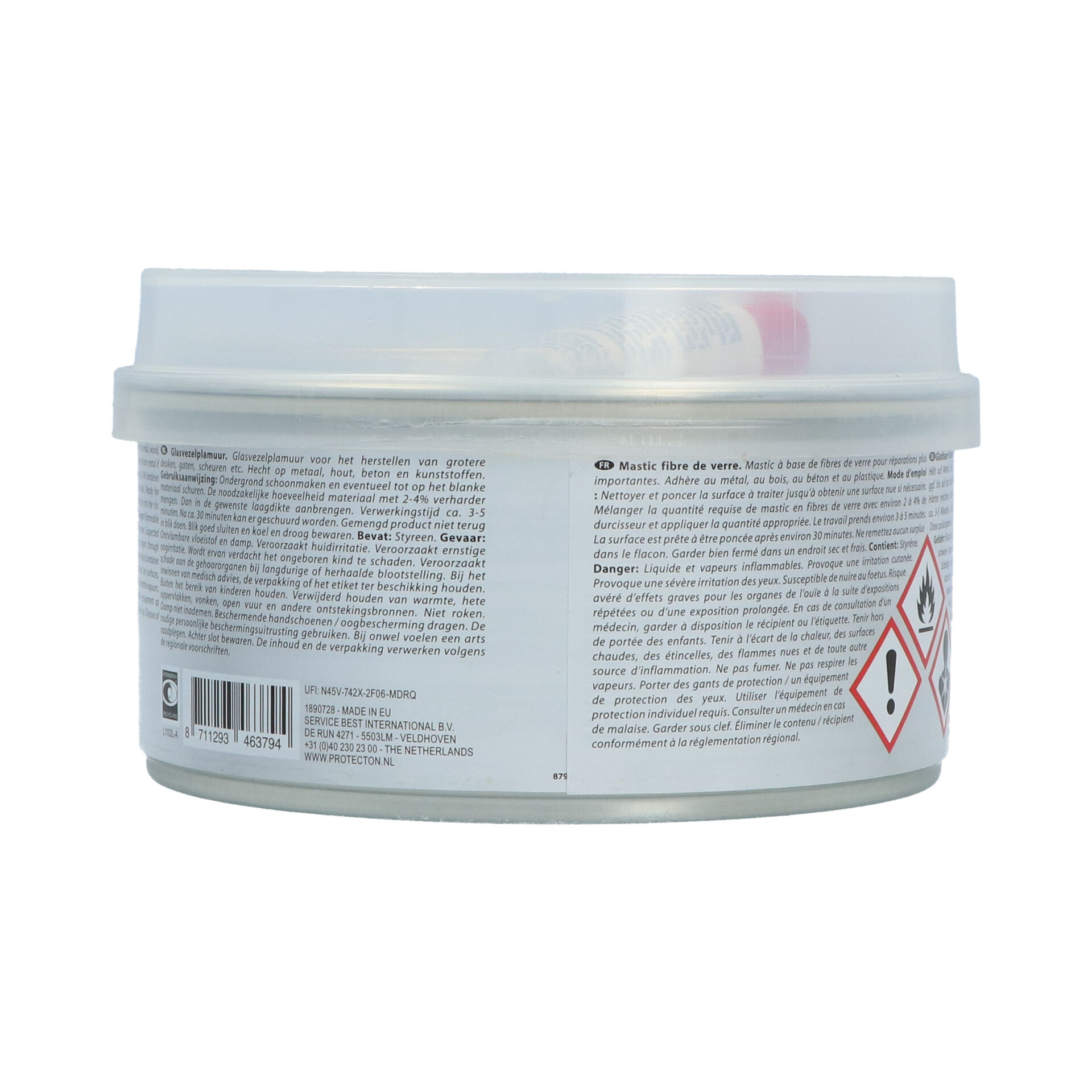 Protecton Protecton Glasvezelplamuur 1kg 1890728