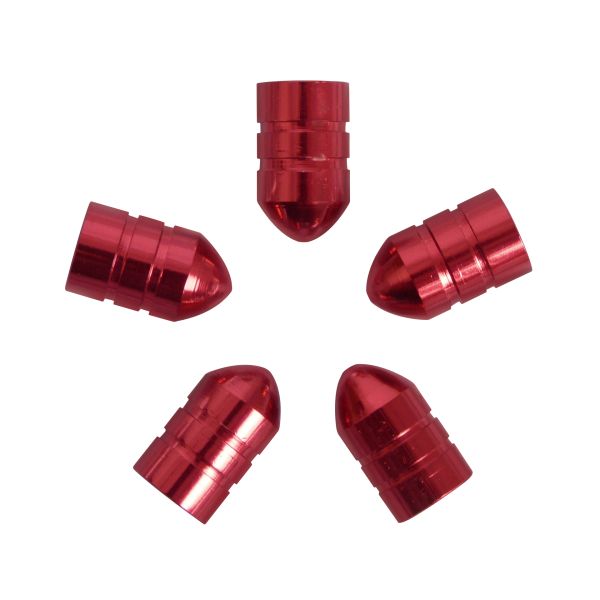 Carpoint Carpoint Ventieldoppen Kogel Rood 5 Stuks 2216003