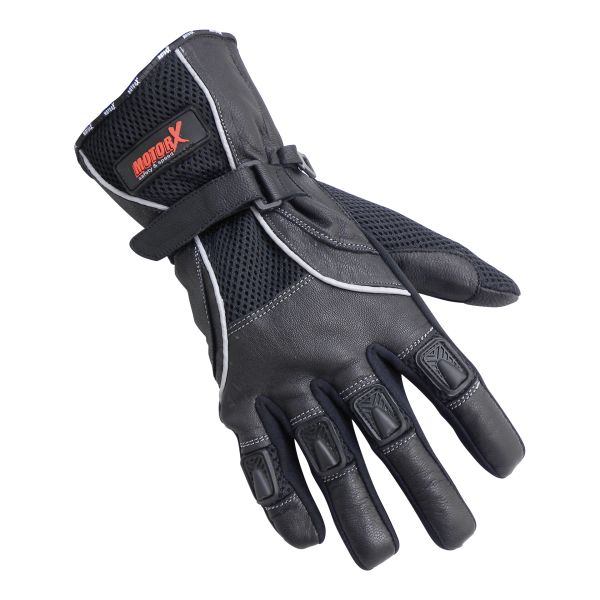 Motor X Motorhandschoenen leder zomer zwart S 4290300