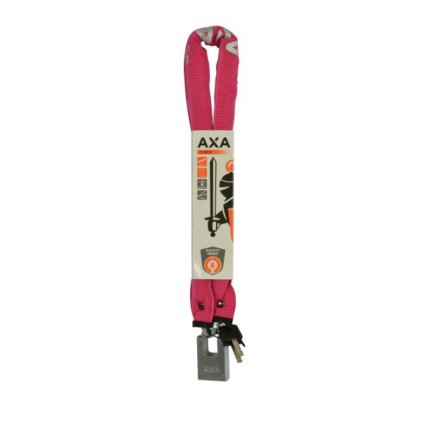 AXA AXA Kettingslot Clinch 85cm ø6mm roze 5011538