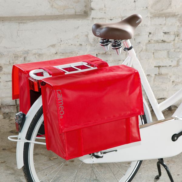 Cameo Cameo-170503 Fietstas Dubbel Bisonyl 46L Rood 5051040