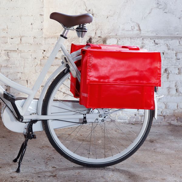 Cameo Cameo-170503 Fietstas Dubbel Bisonyl 46L Rood 5051040