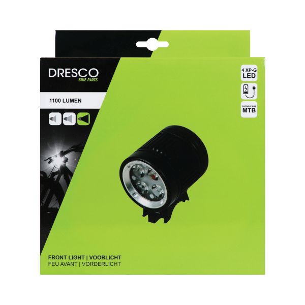 Dresco Dresco XP-G LED Koplamp met Accupack 1100 Lumen 5251014