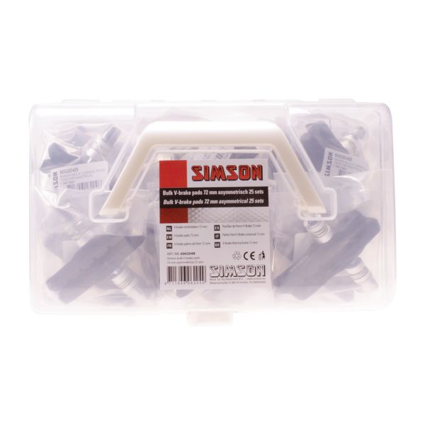 Simson Simson Remschoenen V-brake 72mm Bulk (25 sets) 5360204
