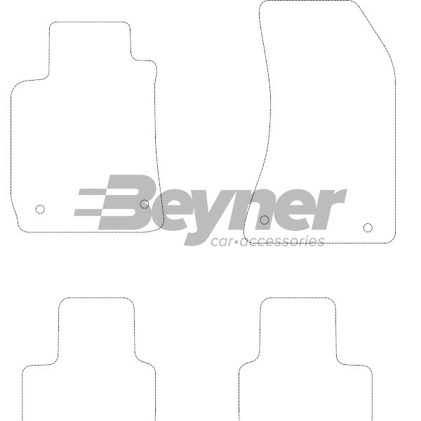 Pasklare stoffen matten Beyner MSN-1362035