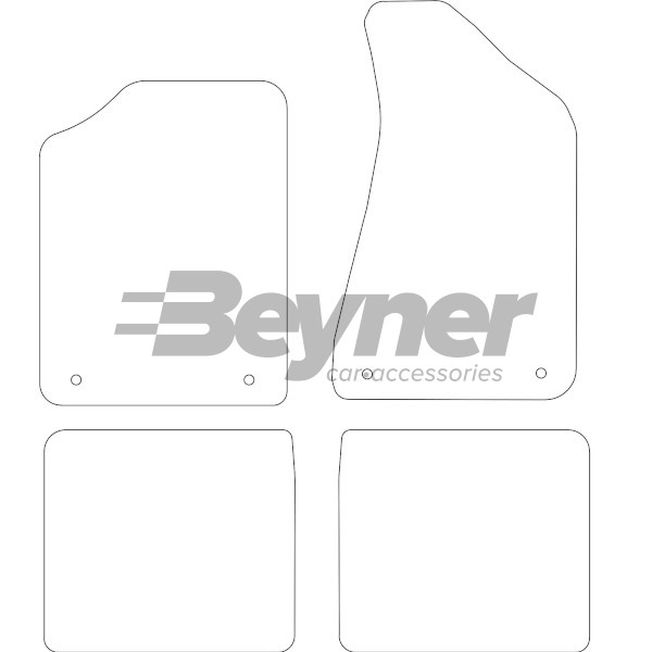 Pasklare stoffen matten Beyner MSN-1362111