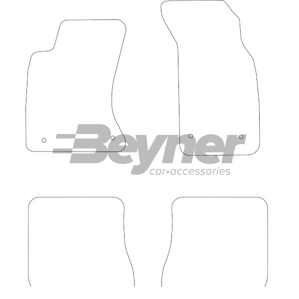 Pasklare stoffen matten Beyner MSN-1362119