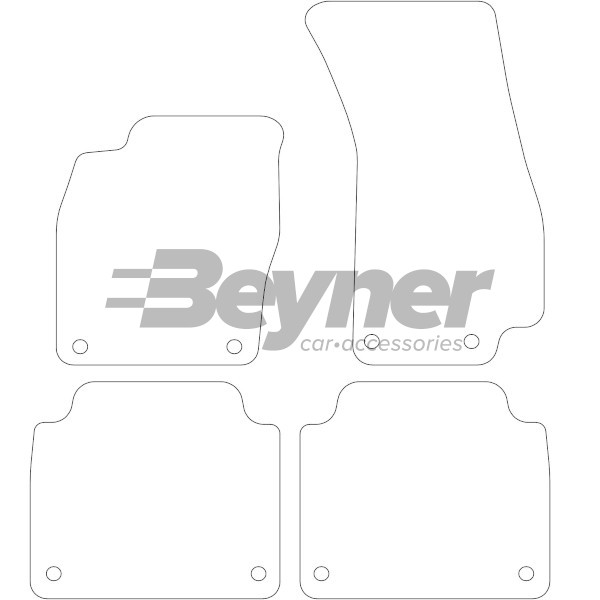 Pasklare stoffen matten Beyner MSN-1362120
